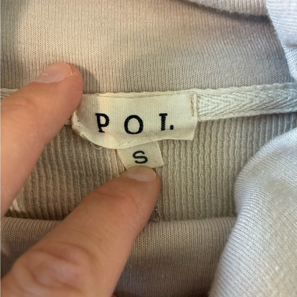 POL Cream Beige Oversize Sweater Sweatshirt Women’s Small Western